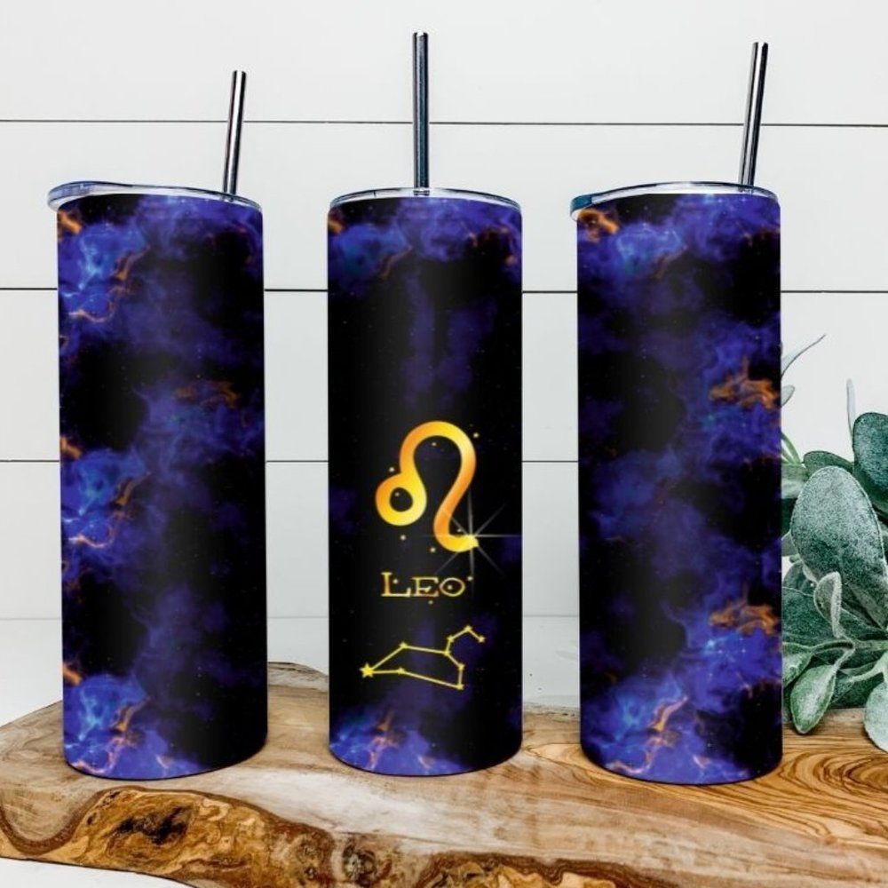 Custom 20oz Leo zodiac tumbler!